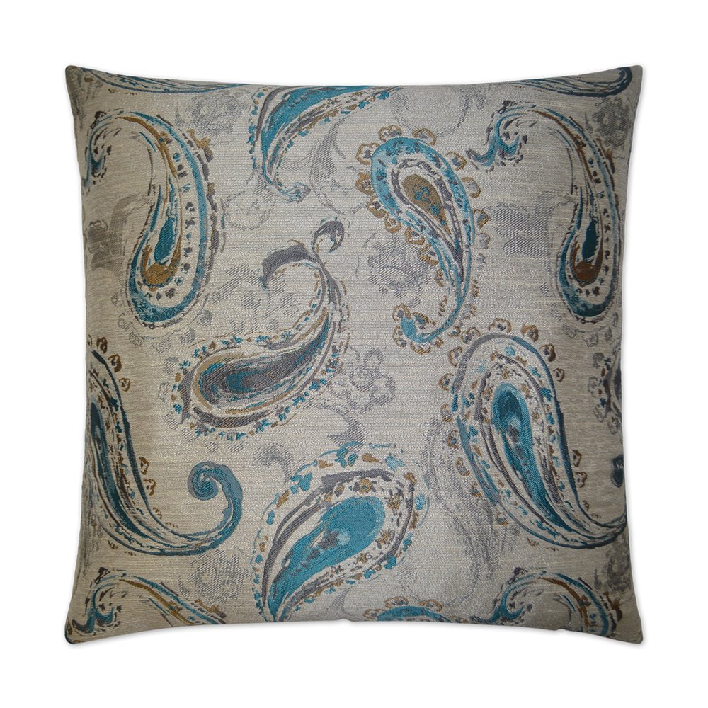 D.V. KAP Home - Bancroft Pillow - Turquoise - 2507-T-2424 view 1