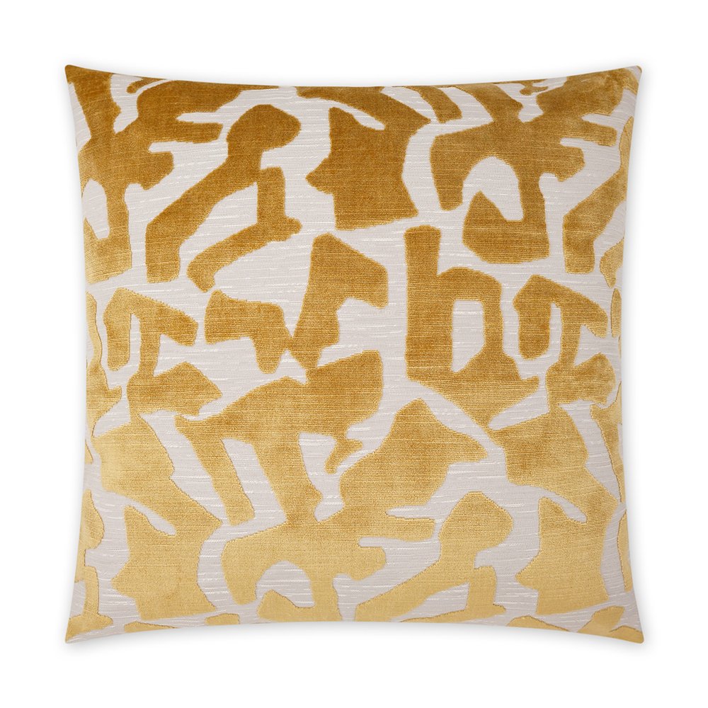 D.V. KAP Home - Banksy Pillow - Honey - 3822-H-2424 view 1