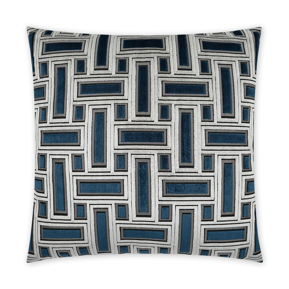 D.V. KAP Home - Brix Pillow - Sapphire - 3433-S-2424 view 1