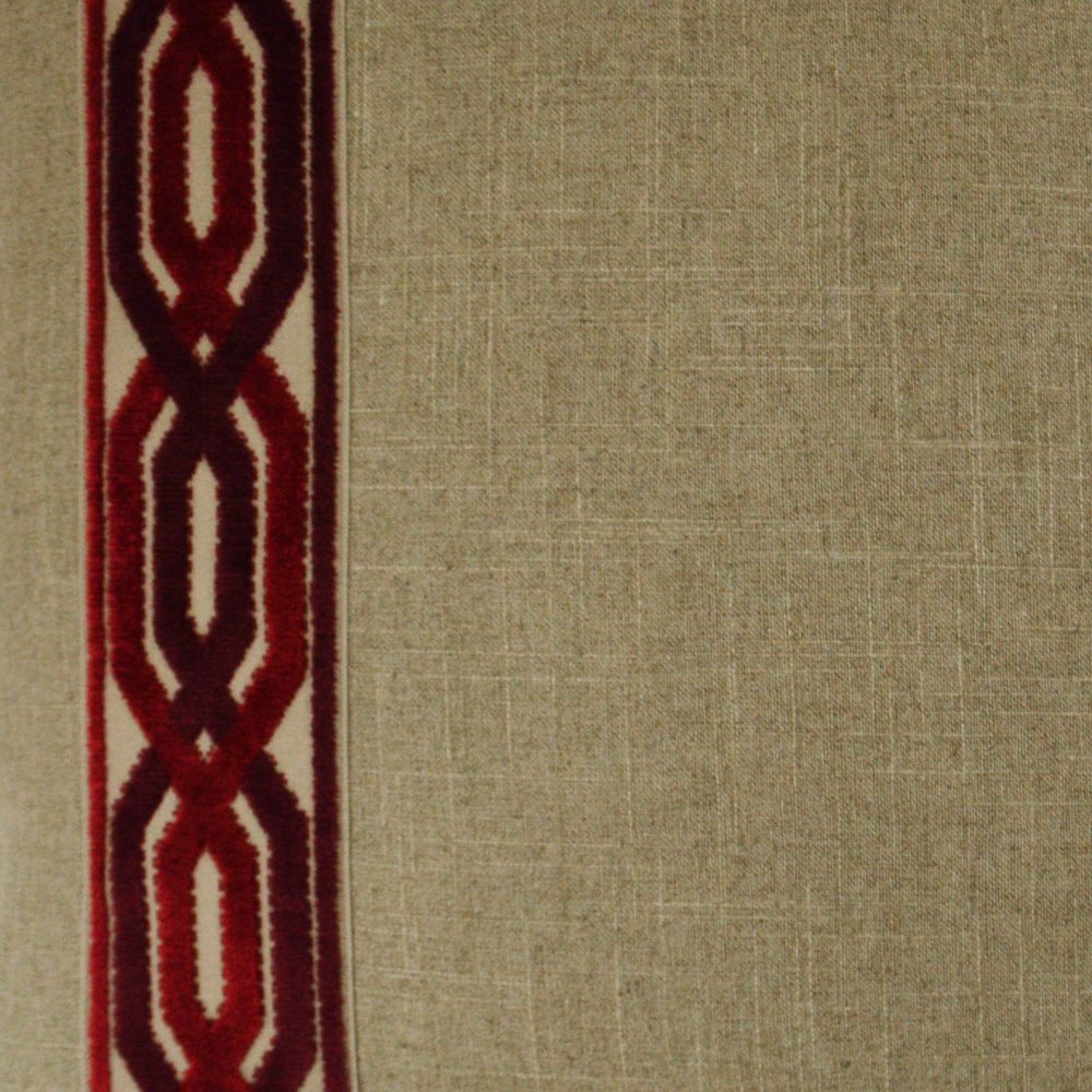 D.V. KAP Home - Cannes Pillow - Red - 3031-R-2424 view 2