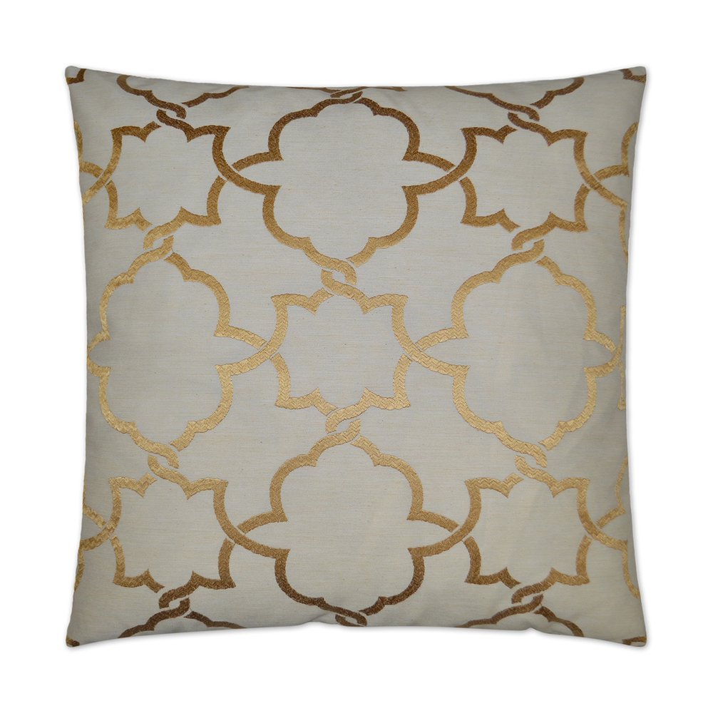 D.V. KAP Home - Carlton Pillow - Gold - 2496-G-2424 view 1