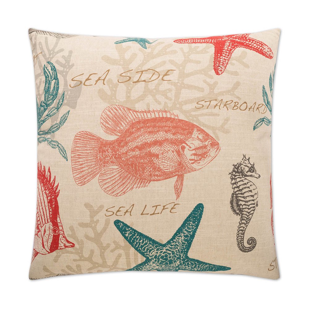D.V. KAP Home - Carolina Pillow - Turquoise - 2387-T-2424 view 1