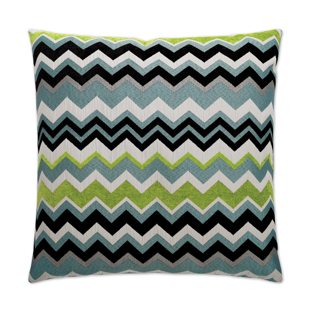 D.V. KAP Home - Chevron Pillow - Aqua - 2269-A-2424 view 1