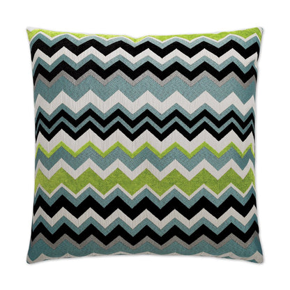 D.V. KAP Home - Chevron Pillow - Aqua - 2269-A-2424 view 1