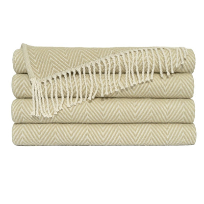 D.V. KAP Home - Clayton Throw - Sand - B-1062-S view 1