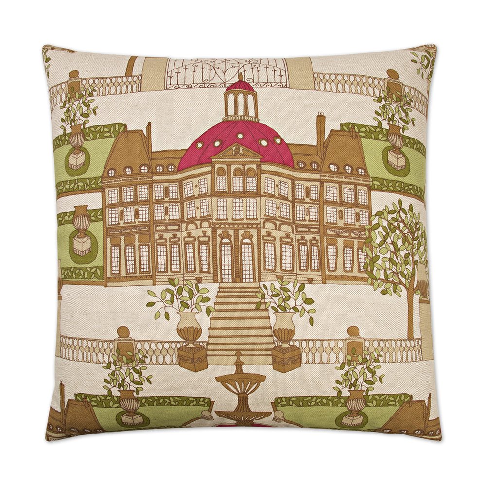 D.V. KAP Home - Conservatory Pillow - Ruby - 2157-R-2424 view 1