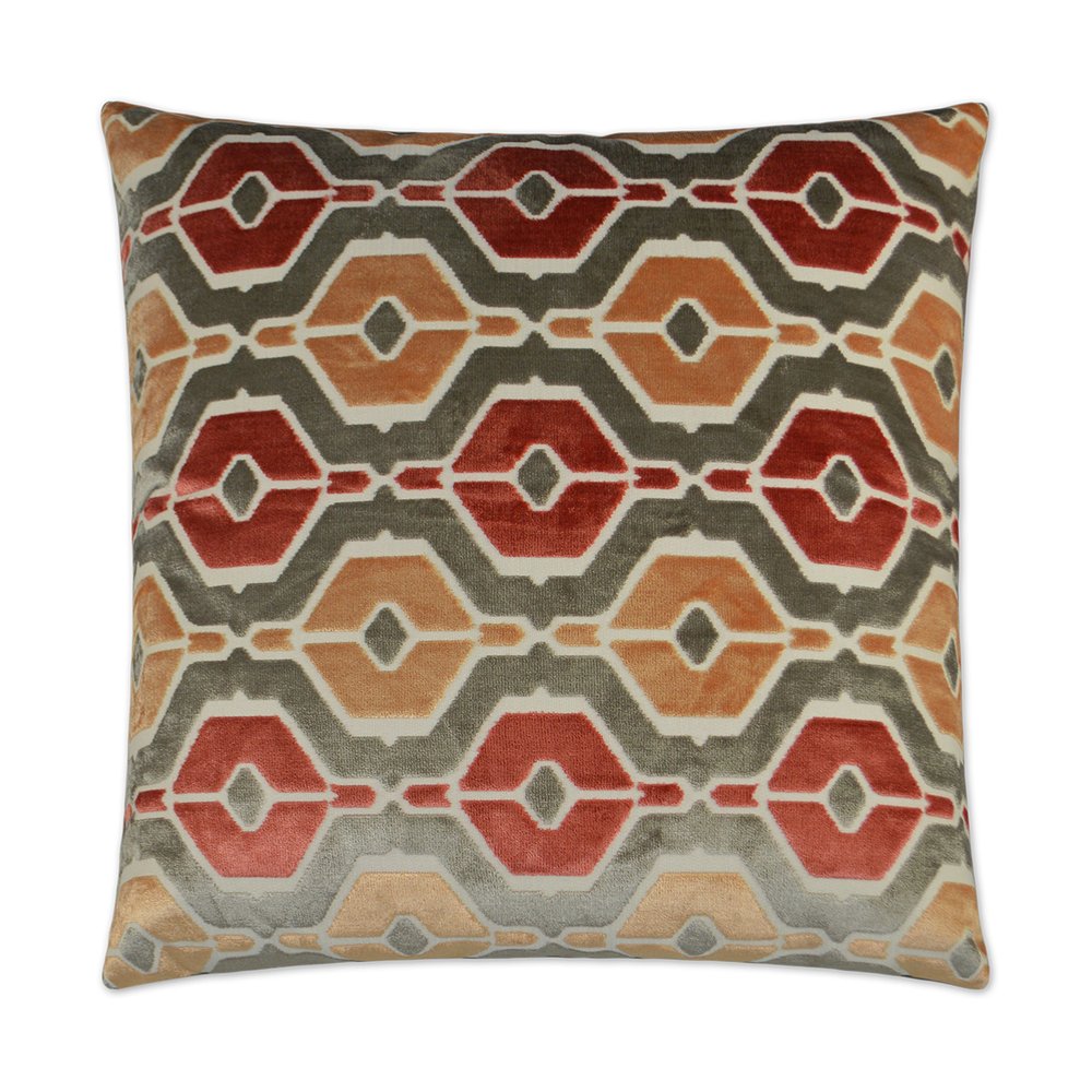 D.V. KAP Home - Dellan Pillow - Coral - 2942-C-2424 view 1