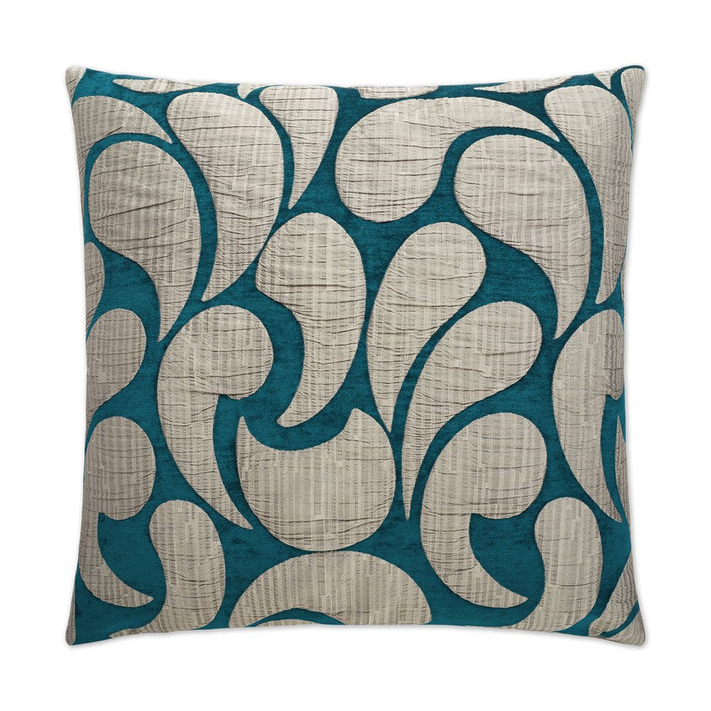 D.V. KAP Home - Drizzle Pillow - Peacock - 2332-P-2424 view 1