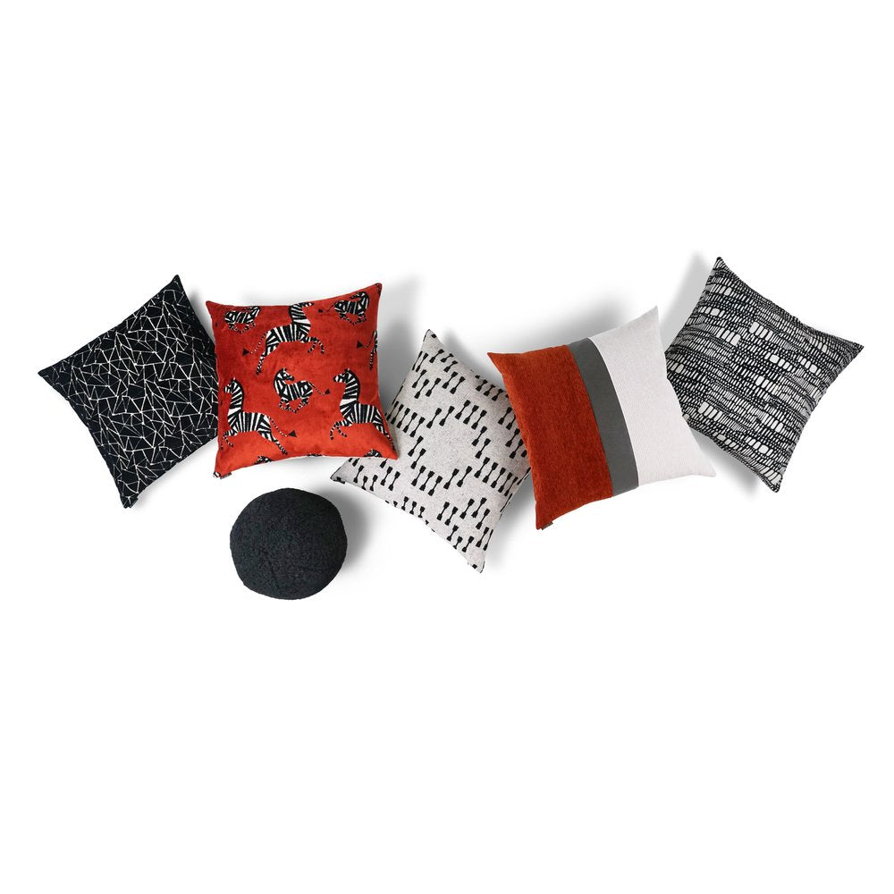 D.V. KAP Home - Finale Pillow - Black - 3711-B-2424 view 3