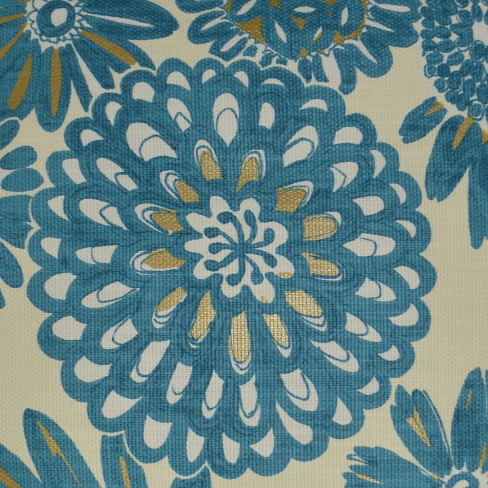 D.V. KAP Home - Flower Pops Pillow - Peacock - 2786-P-2424 view 2