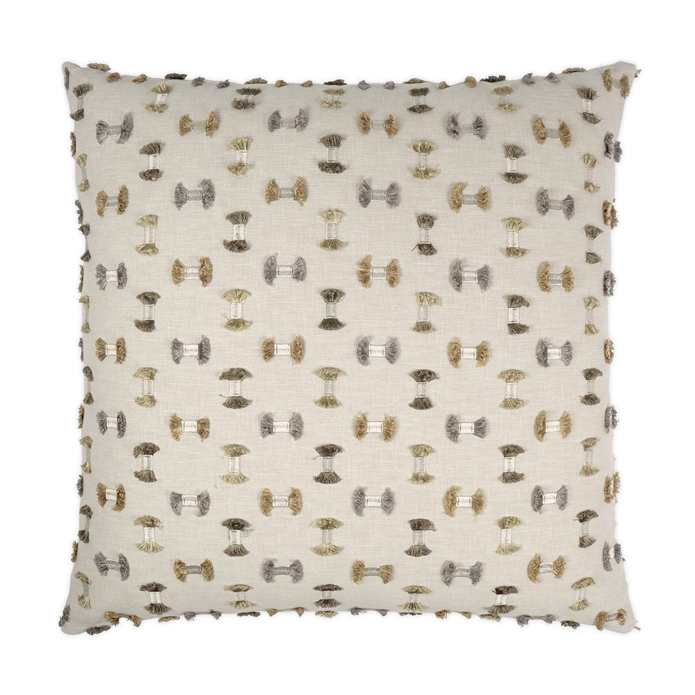 D.V. KAP Home - Frayed Pillow - Travertine - 3443-T-2424 view 1