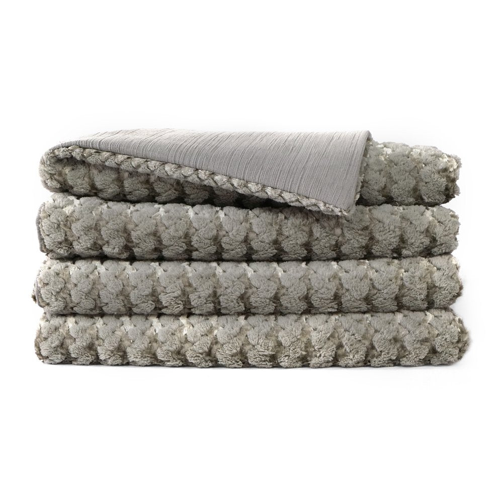 D.V. KAP Home - Gene Throw - Grey (Cord) - B-1045-G-CORD view 1