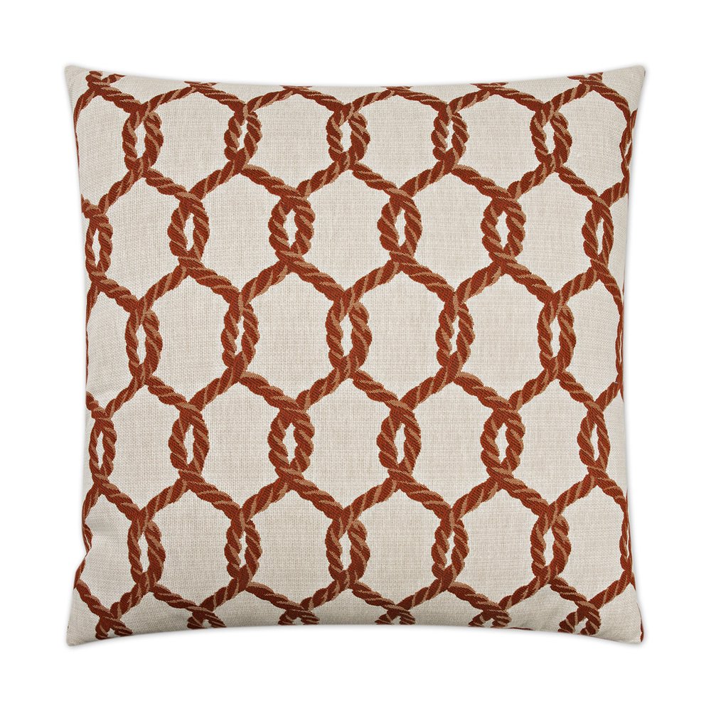 D.V. KAP Home - Hawser Pillow - Red - 2449-R-2424 view 1