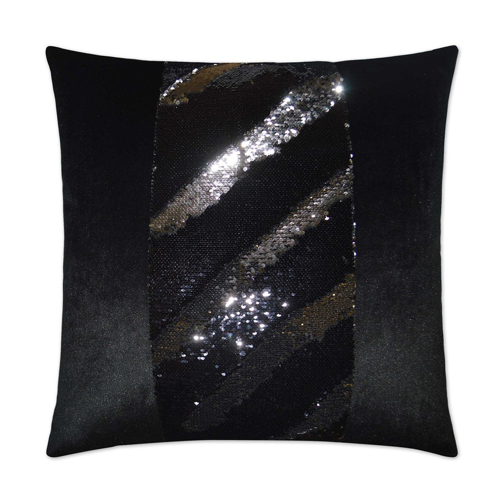 D.V. KAP Home - Hylee II Pillow - Black/Silver - 2695-BS-2424 view 1