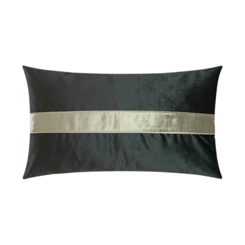 D.V. KAP Home - Iridescence Band Lumbar Pillow - Graphite - 3385-G-1424 view 1
