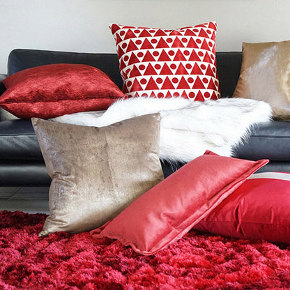 D.V. KAP Home - Iridescence Band Pillow - Ruby - 3384-R-2424 view 3