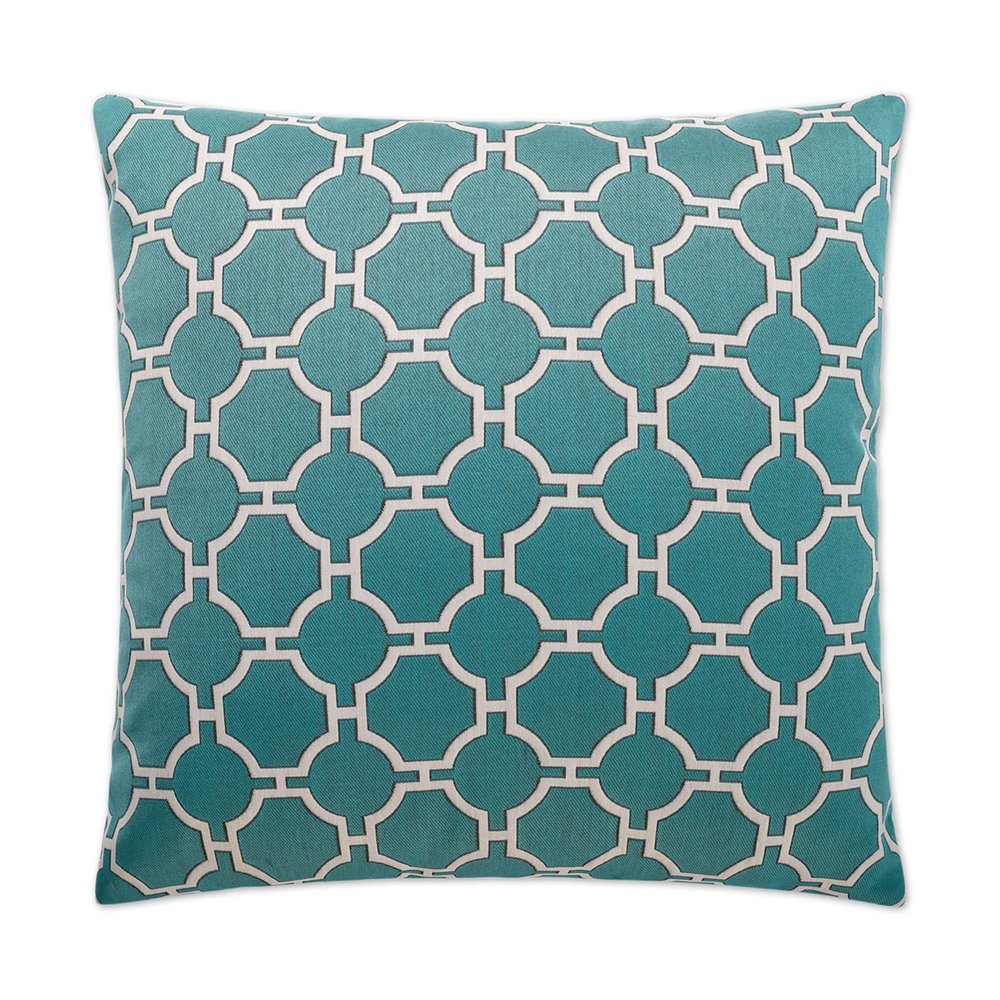 D.V. KAP Home - Kinder Pillow - Turquoise - 2196-T-2424 view 1