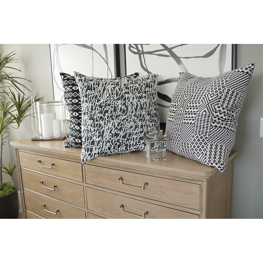 D.V. KAP Home - Lightning Pillow - Black - 3017-B-2424 view 4