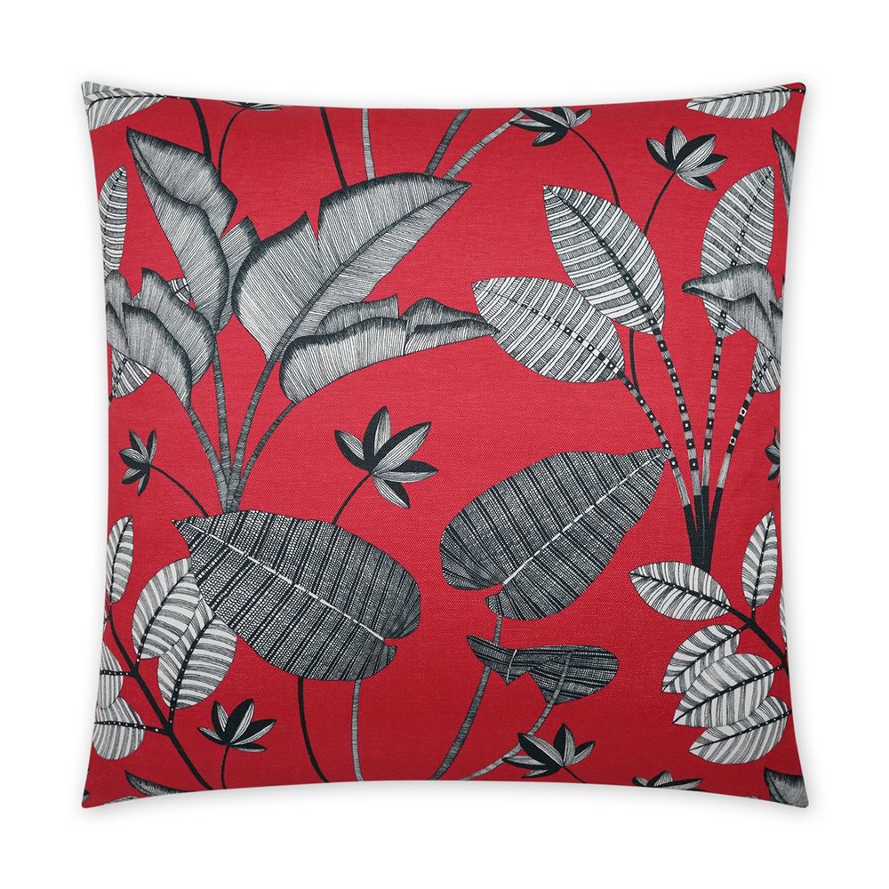 D.V. KAP Home - Luzon Pillow - Red - 3869-R-2424 view 1