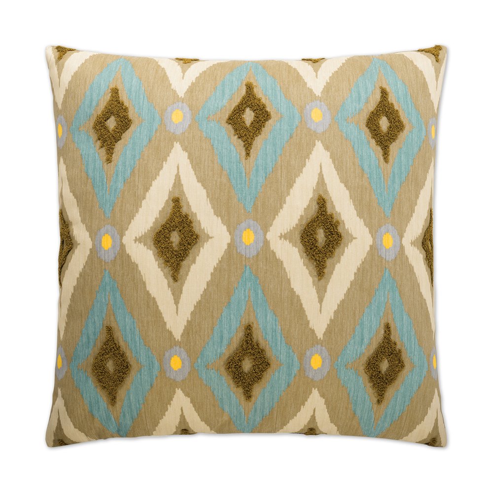 D.V. KAP Home - Modern Ikat Pillow - Pool - 2350-P-2424 view 1