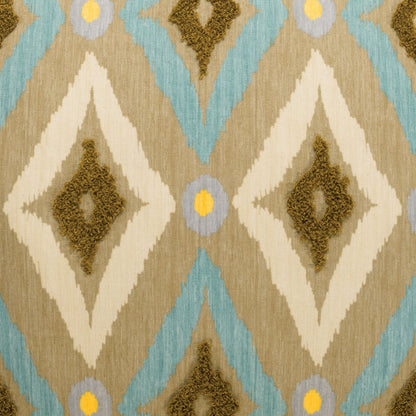 D.V. KAP Home - Modern Ikat Pillow - Pool - 2350-P-2424 view 2