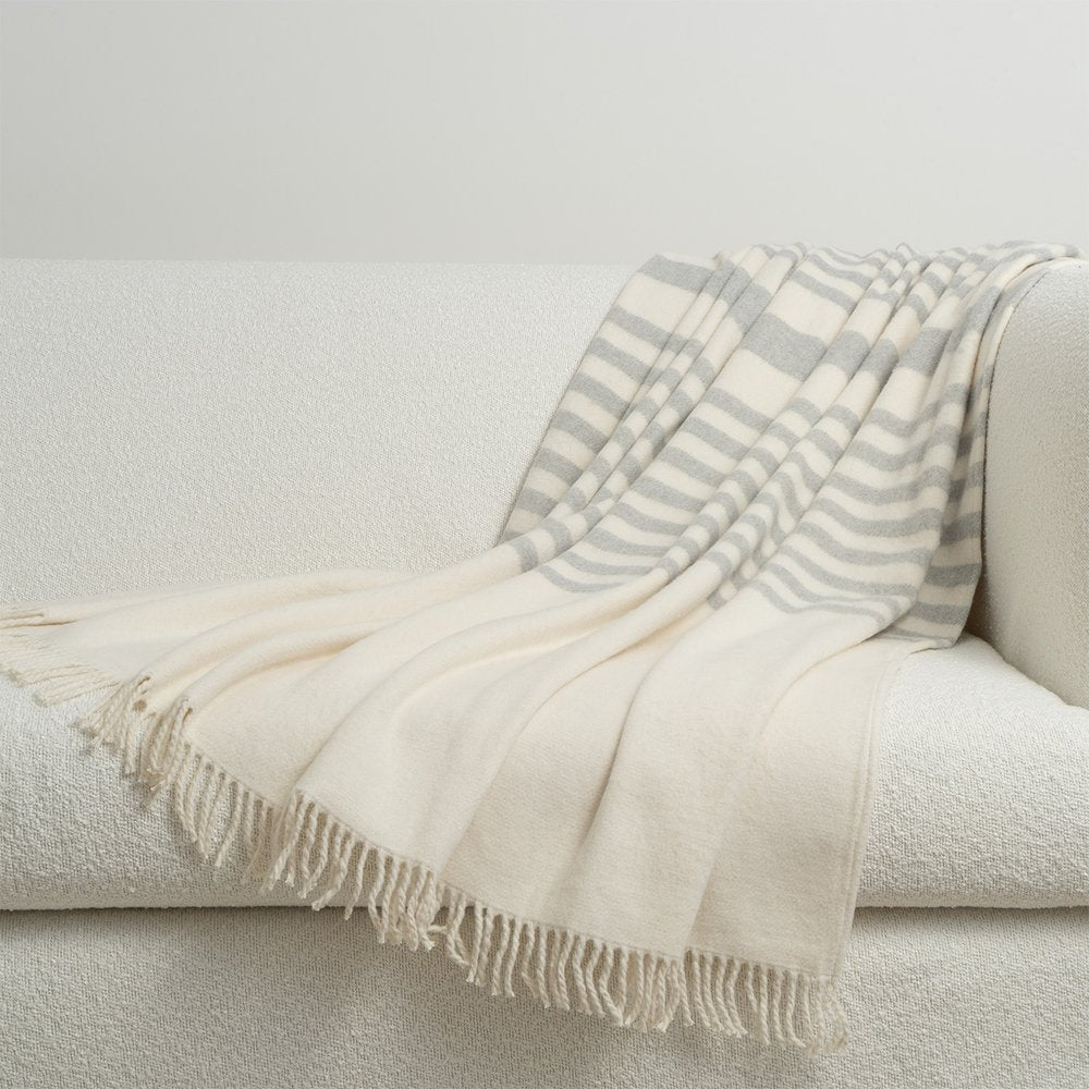 D.V. KAP Home - Nona Throw - Grey - B-1061-G view 3