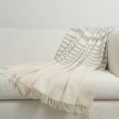 D.V. KAP Home - Nona Throw - Grey - B-1061-G view 3