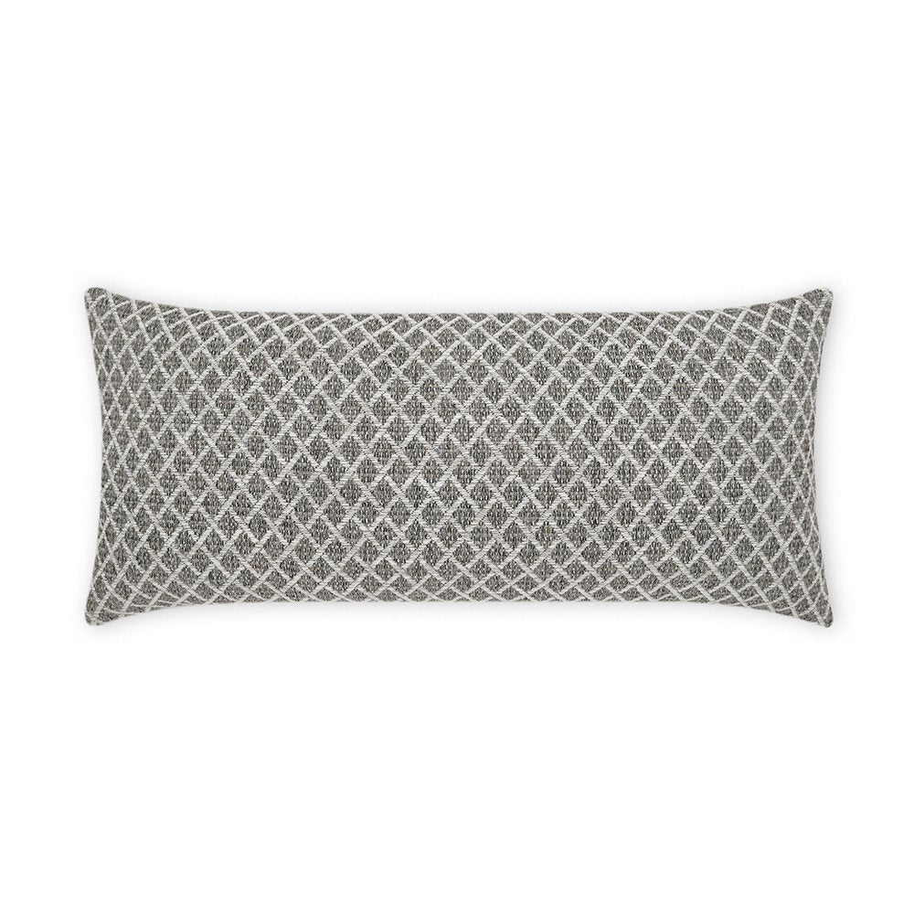 D.V. KAP Home - Outdoor Ambree Lumbar Pillow - Ebony - OD-462-E-1224 view 1