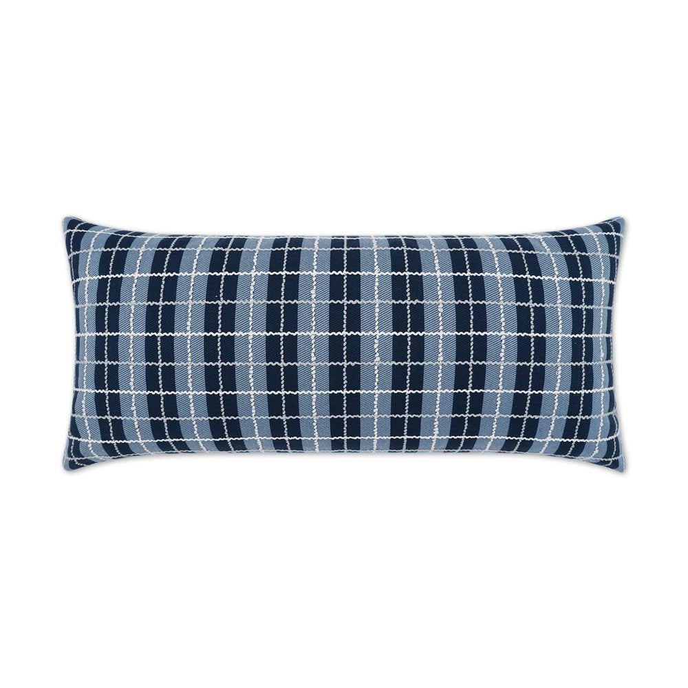 D.V. KAP Home - Outdoor Ando Lumbar Pillow - Azure - OD-395-A-1224 view 1