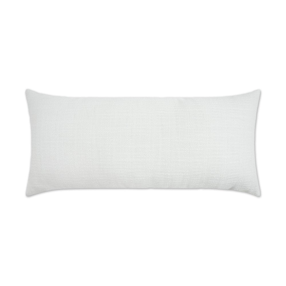 D.V. KAP Home - Outdoor Ashmolton Lumbar Pillow - White - OD-470-W-1224 view 1