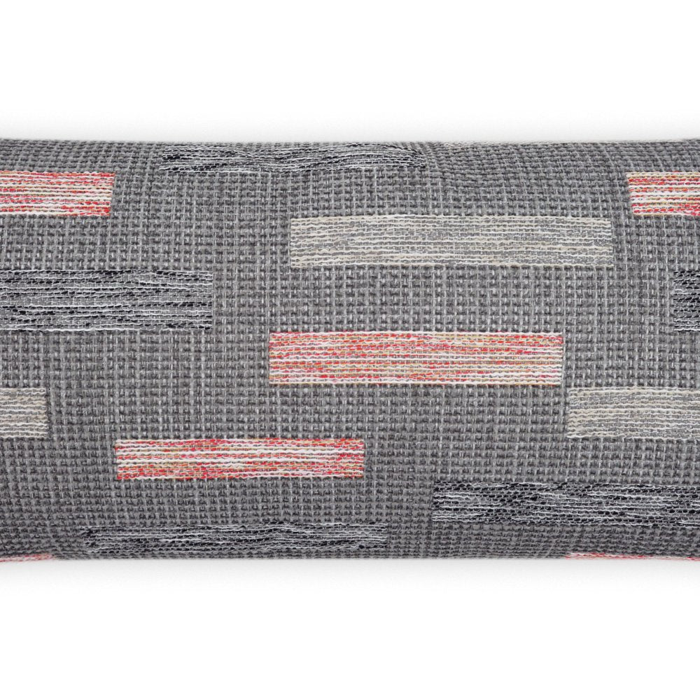 D.V. KAP Home - Outdoor Blockweave Lumbar Pillow - Coral - OD-335-C-1224 view 2