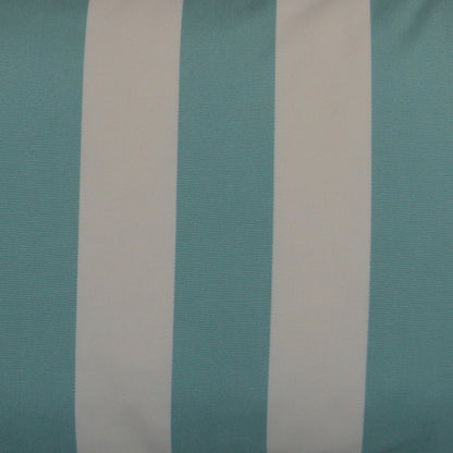 D.V. KAP Home - Outdoor Café Stripe Lumbar Pillow - Aqua - OD-199-A-1224 view 2