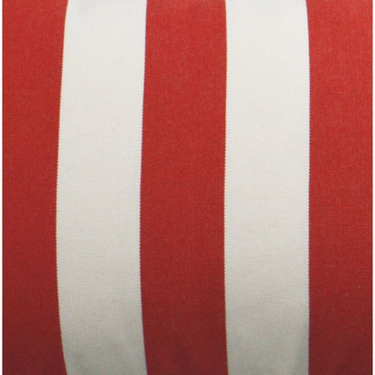 D.V. KAP Home - Outdoor Café Stripe Lumbar Pillow - Red - OD-199-R-1224 view 2