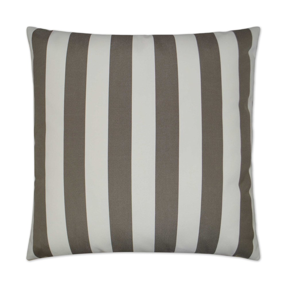 D.V. KAP Home - Outdoor Café Stripe Pillow - Driftwood - OD-198-D-2222 view 1