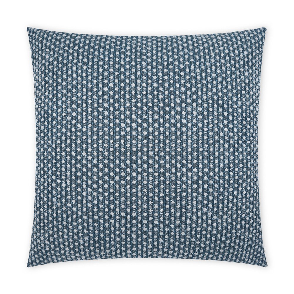 D.V. KAP Home - Outdoor Dot Dash Pillow - Blue - OD-426-B-2222 view 1