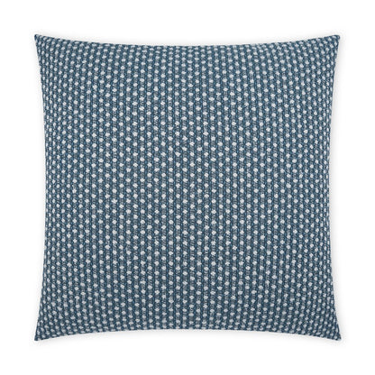 D.V. KAP Home - Outdoor Dot Dash Pillow - Blue - OD-426-B-2222 view 1