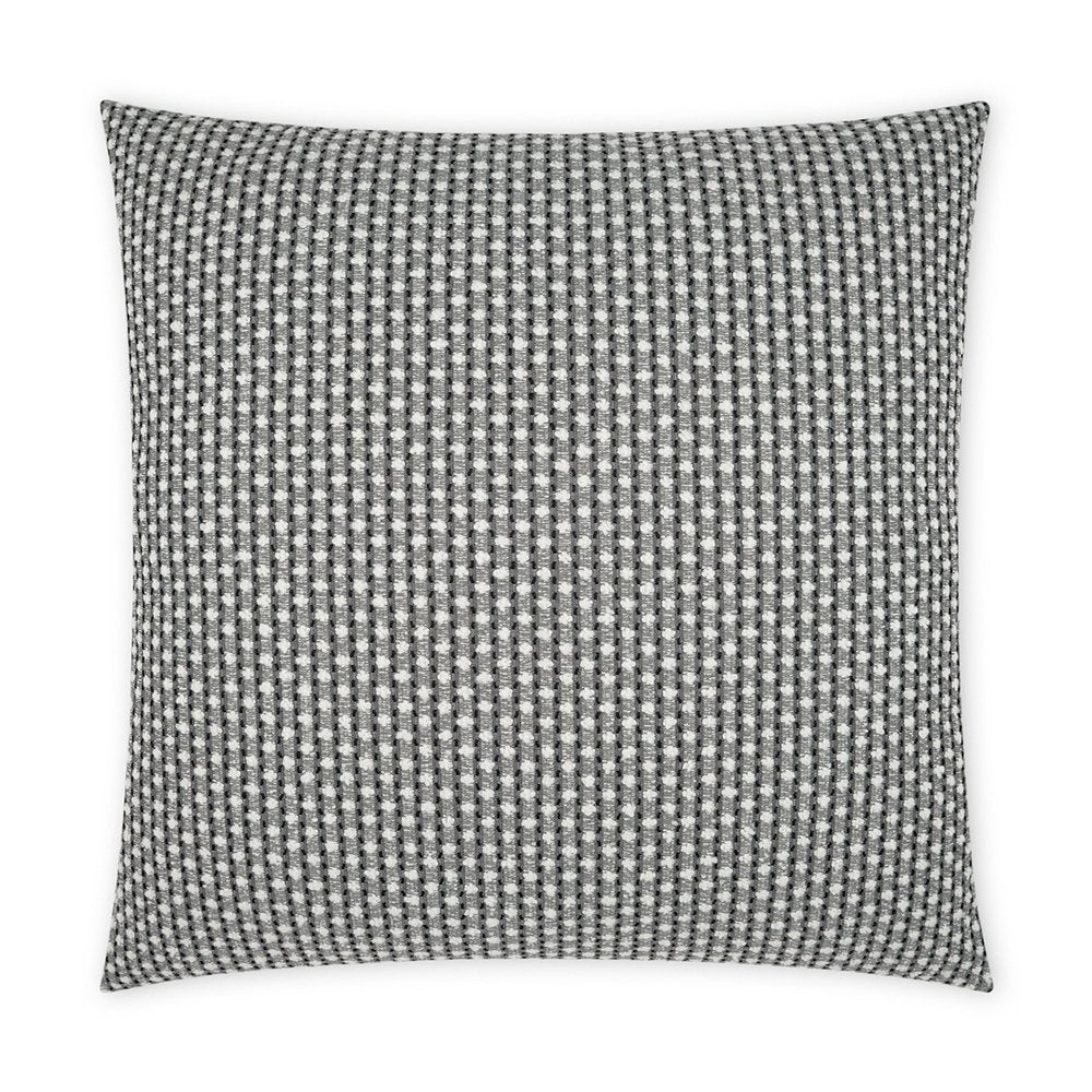 D.V. KAP Home - Outdoor Dot Dash Pillow - Grey - OD-426-G-2222 view 1