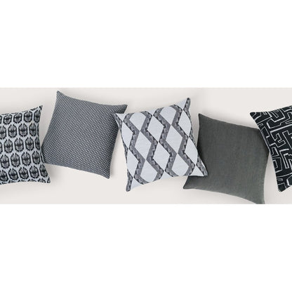 D.V. KAP Home - Outdoor Dot Dash Pillow - Grey - OD-426-G-2222 view 3