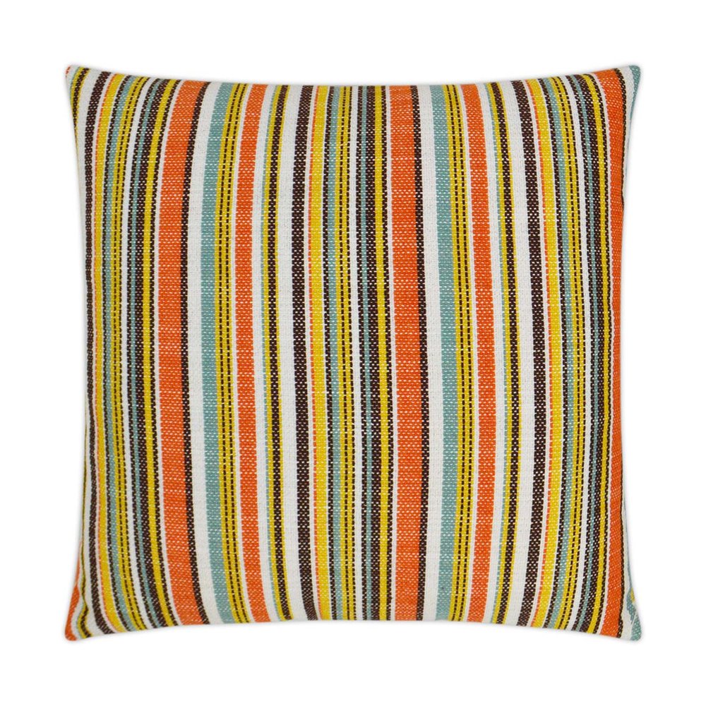 D.V. KAP Home - Outdoor Fancy Stripe Pillow - Multi - OD-303-M-2222 view 1