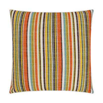 D.V. KAP Home - Outdoor Fancy Stripe Pillow - Multi - OD-303-M-2222 view 1