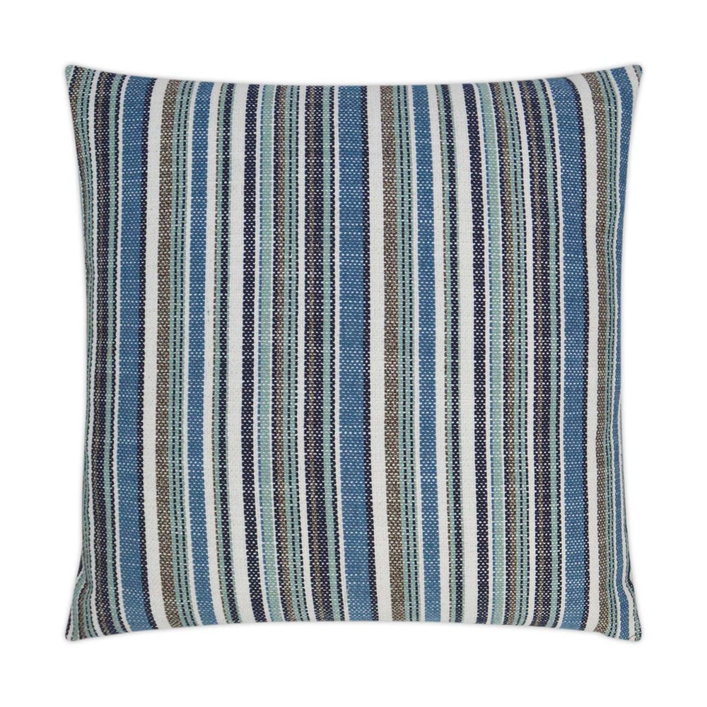 D.V. KAP Home - Outdoor Fancy Stripe Pillow - Navy - OD-303-N-2222 view 1