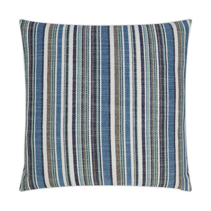 D.V. KAP Home - Outdoor Fancy Stripe Pillow - Navy - OD-303-N-2222 view 1