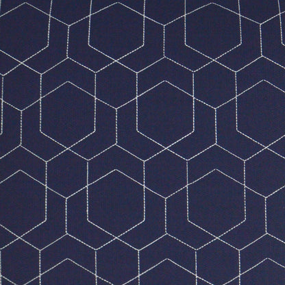 D.V. KAP Home - Outdoor Hex Quilt Lumbar Pillow - Navy - OD-310-N-1224 view 2