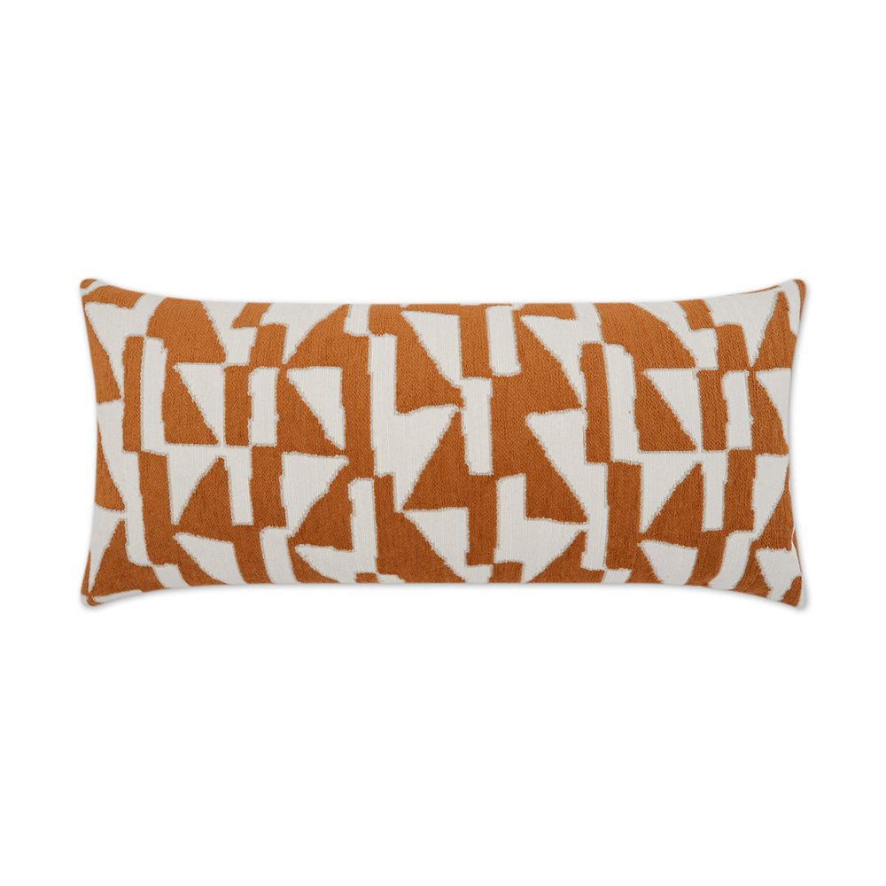 D.V. KAP Home - Outdoor Imka Lumbar Pillow - Orange - OD-410-O-1224 view 1