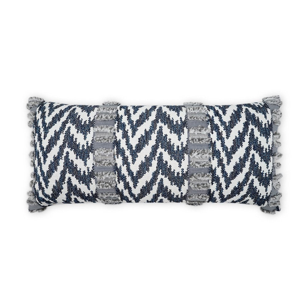 D.V. KAP Home - Outdoor Indiana Lumbar Pillow - Indigo - OD-490-I-1224 view 1