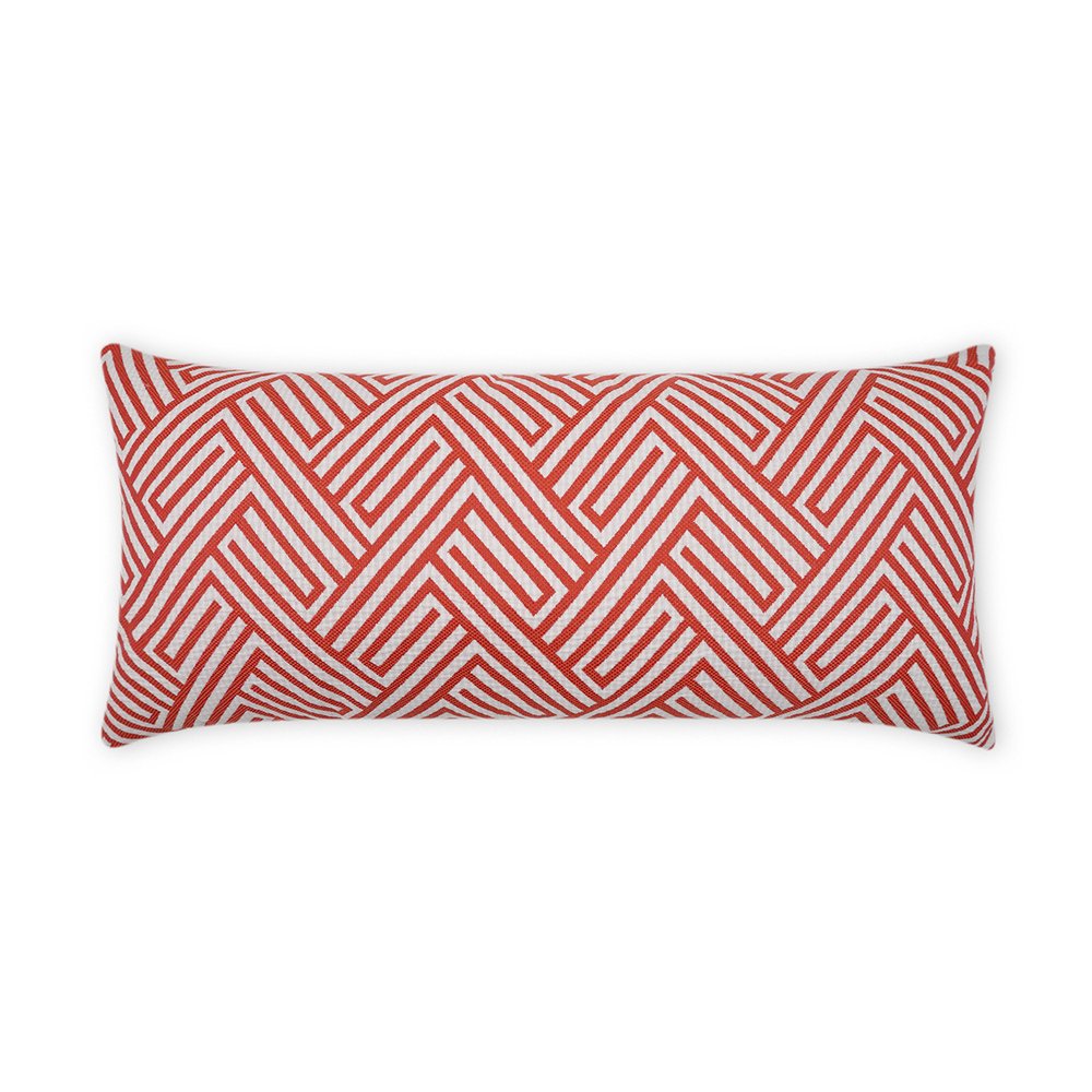 D.V. KAP Home - Outdoor Mandros Lumbar Pillow - Coral - OD-476-C-1224 view 1