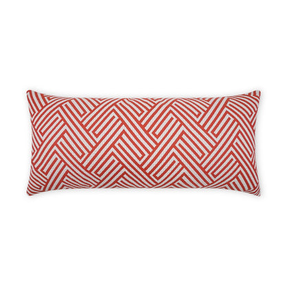D.V. KAP Home - Outdoor Mandros Lumbar Pillow - Coral - OD-476-C-1224 view 1