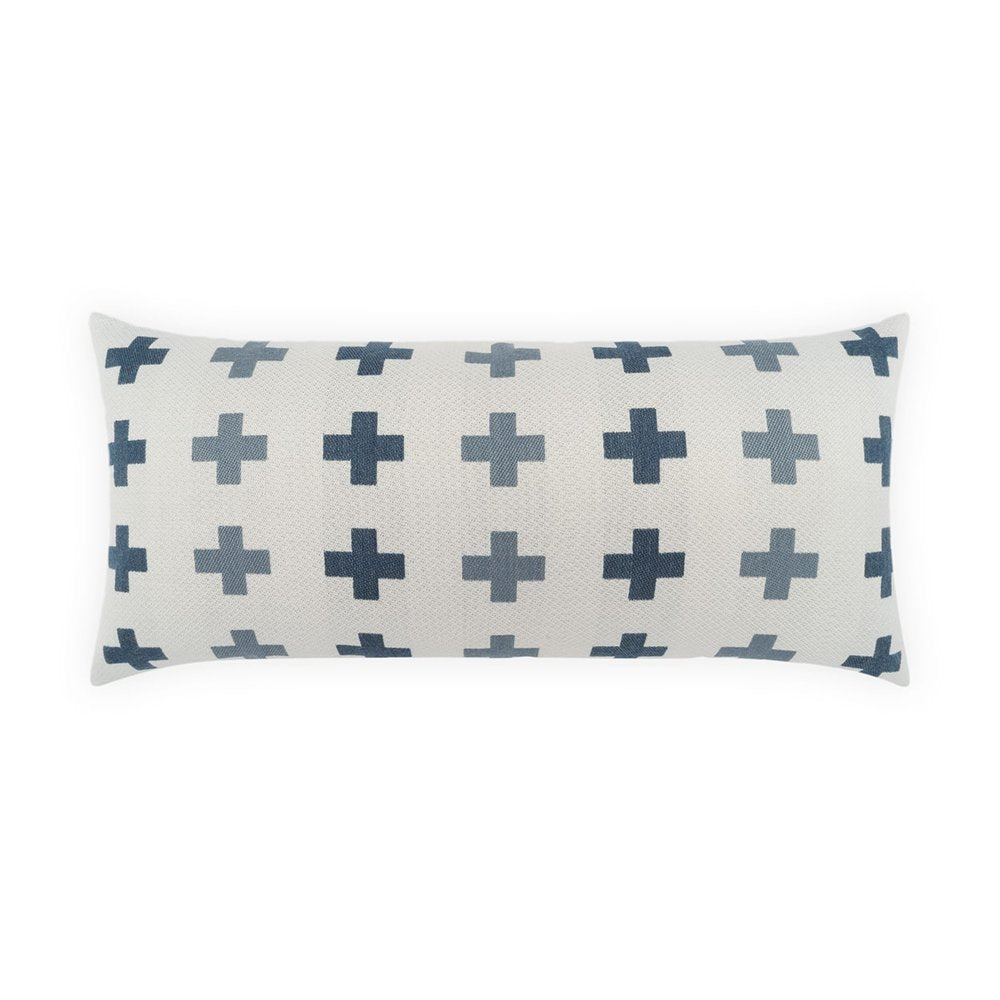 D.V. KAP Home - Outdoor Mastix Lumbar Pillow - Indigo - OD-588-I-1224 view 1