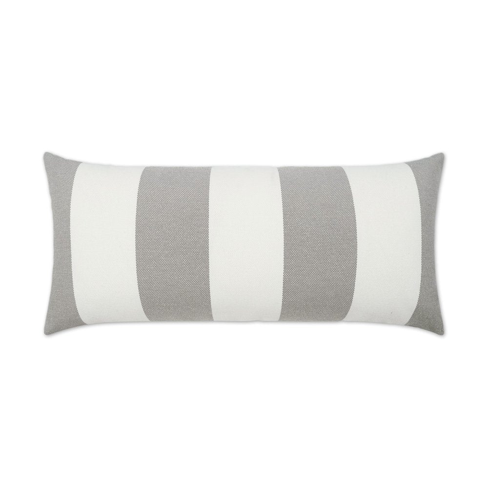 D.V. KAP Home - Outdoor Melbourne Lumbar Pillow - Platinum - OD-547-P-1224 view 1