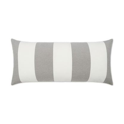 D.V. KAP Home - Outdoor Melbourne Lumbar Pillow - Platinum - OD-547-P-1224 view 1